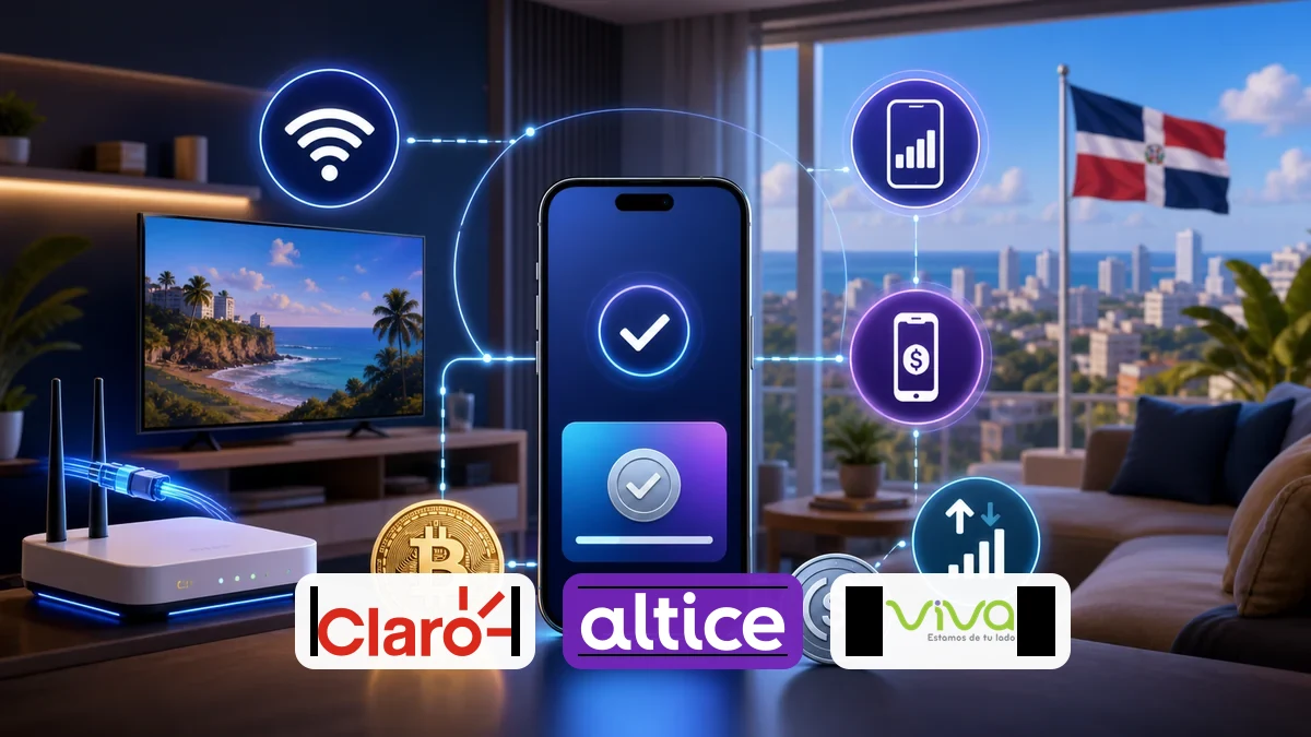Empresas de internet y telefonía disponibles para pagos y recargas con activos digitales