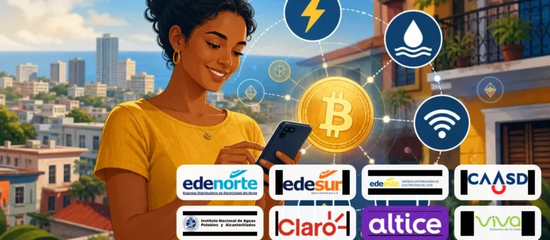 Ya puedes pagar servicios con Bitcoin y activos digitales en República Dominicana