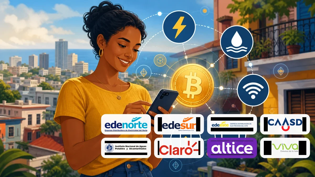 Ya puedes pagar servicios con Bitcoin y activos digitales en República Dominicana